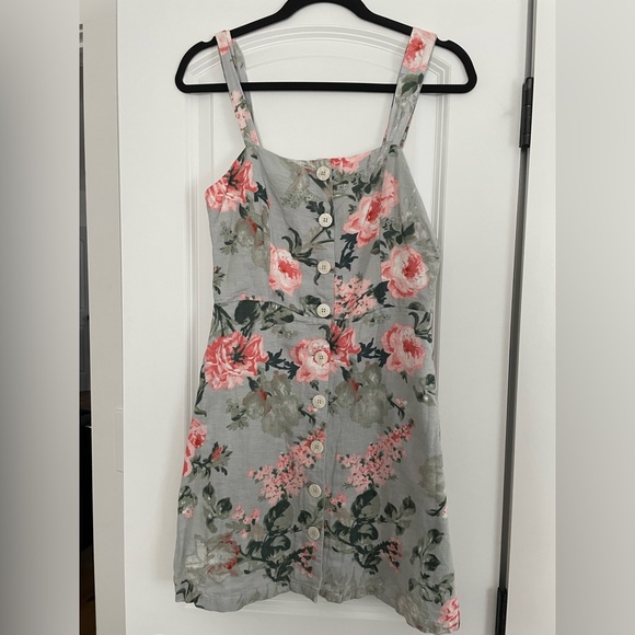 Mango floral linen dress size XS - Picture 1 of 3